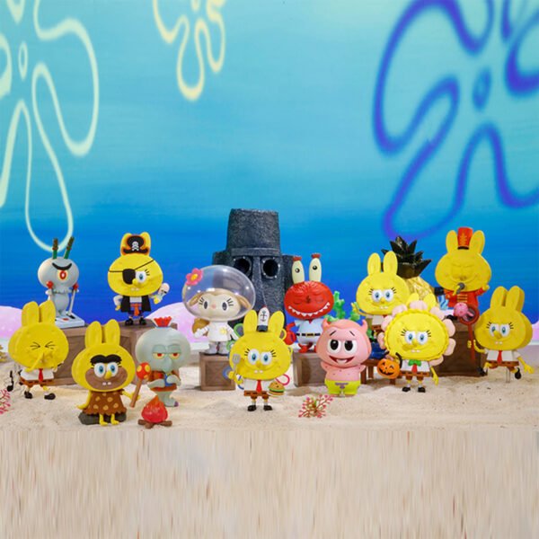 Figurine Labubu × SpongeBob – Sandy x Pato - Image 2