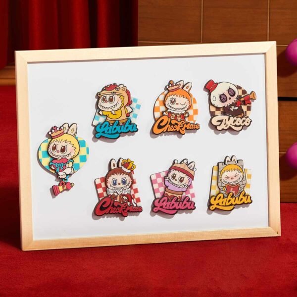 Coffret Complet de 6 Aimants Labubu – Let’s Checkmate (Édition Complète) - Image 3